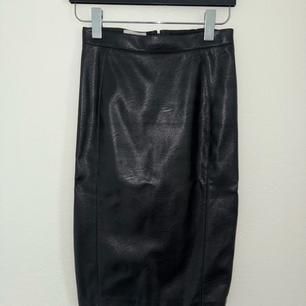 STELLA MCCARTNEY Black Vegas Leather Skirt
